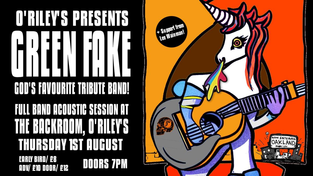 Green FAKE - Full Band Acoustic Session! (+ support from Lee Wainman)