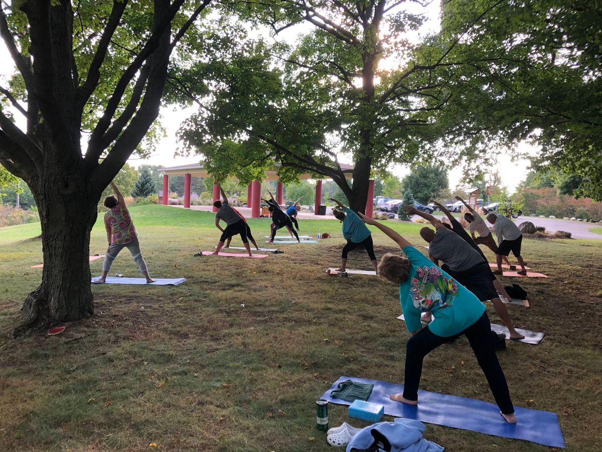 Outdoor Yoga at Leila Arboretum Summer 2024