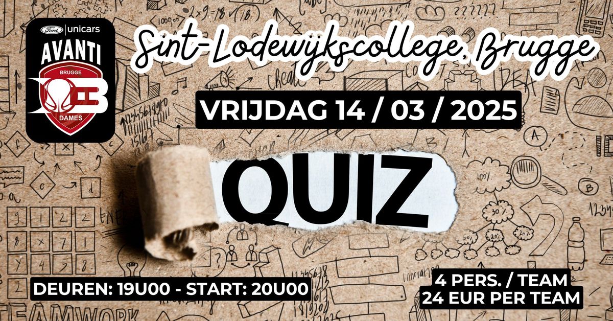 Ford Unicars Avanti Brugge Dames QUIZ Night