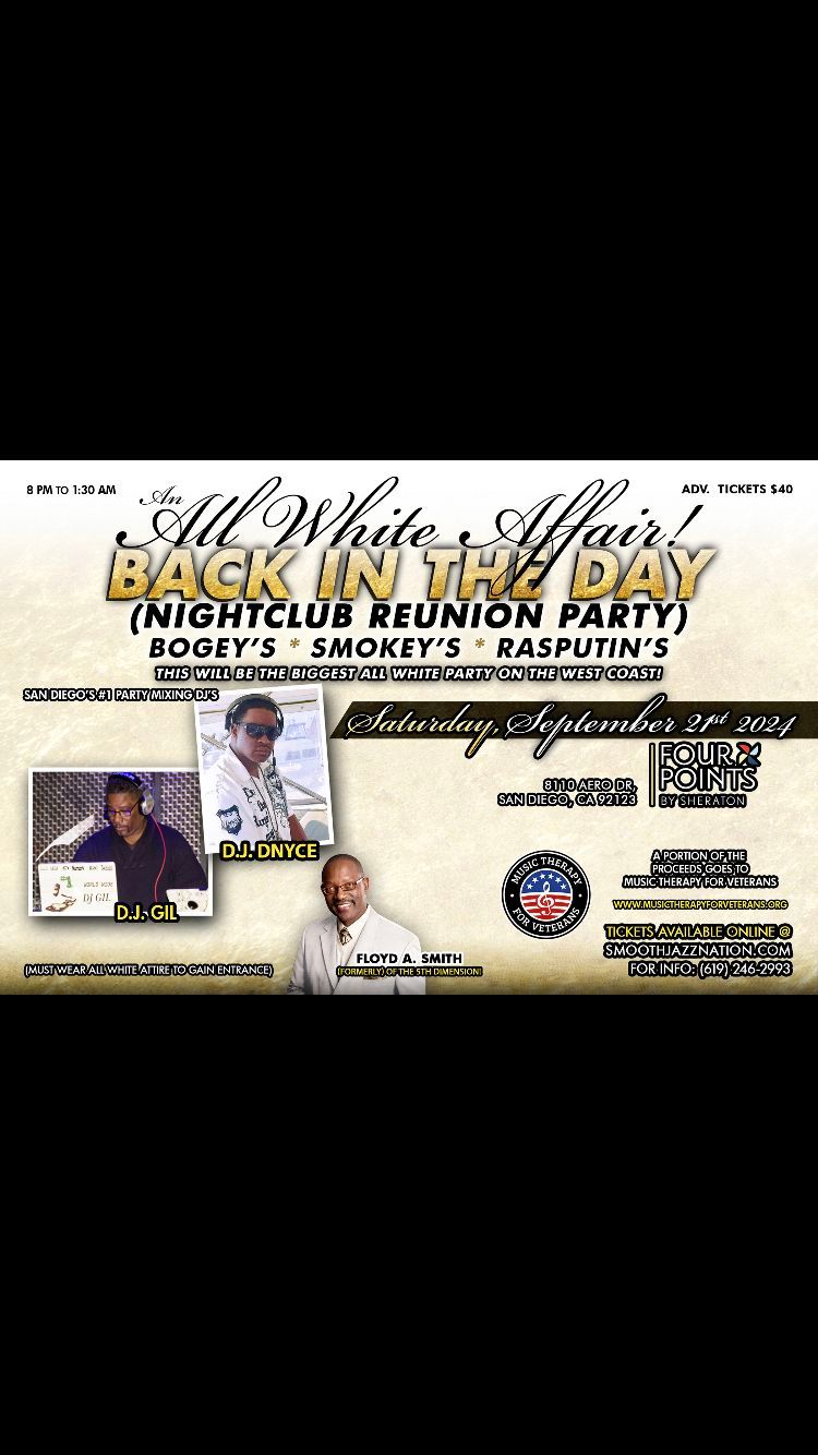 ALL WHITE AFFAIR (Back in the Day) Reunion Party