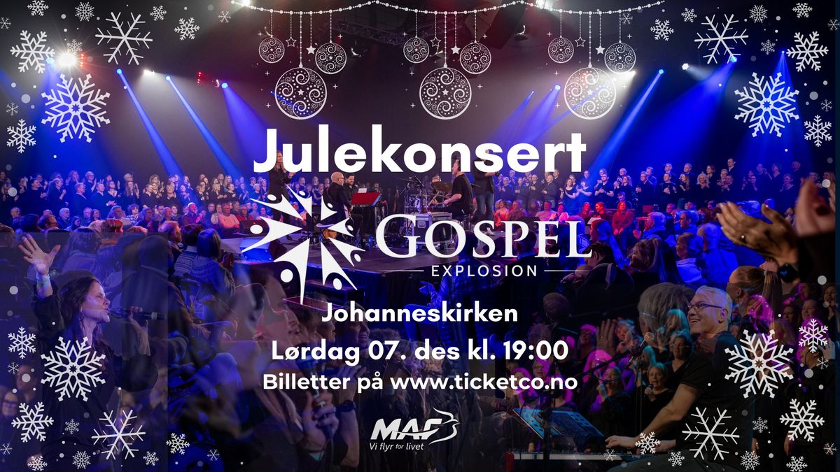 Julekonsert med Gospel Explosion Bergen og band