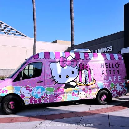 Hello Kitty Cafe Truck West - Downey Appearance