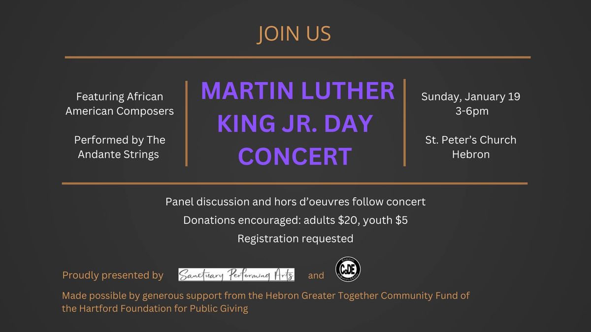 Martin Luther King Jr Day Concert