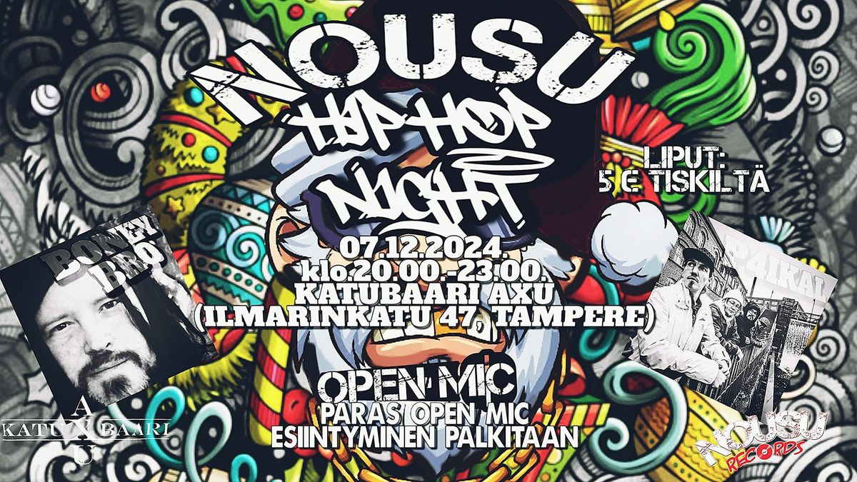 Nousu Hiphop Night @ Katubaari Axu