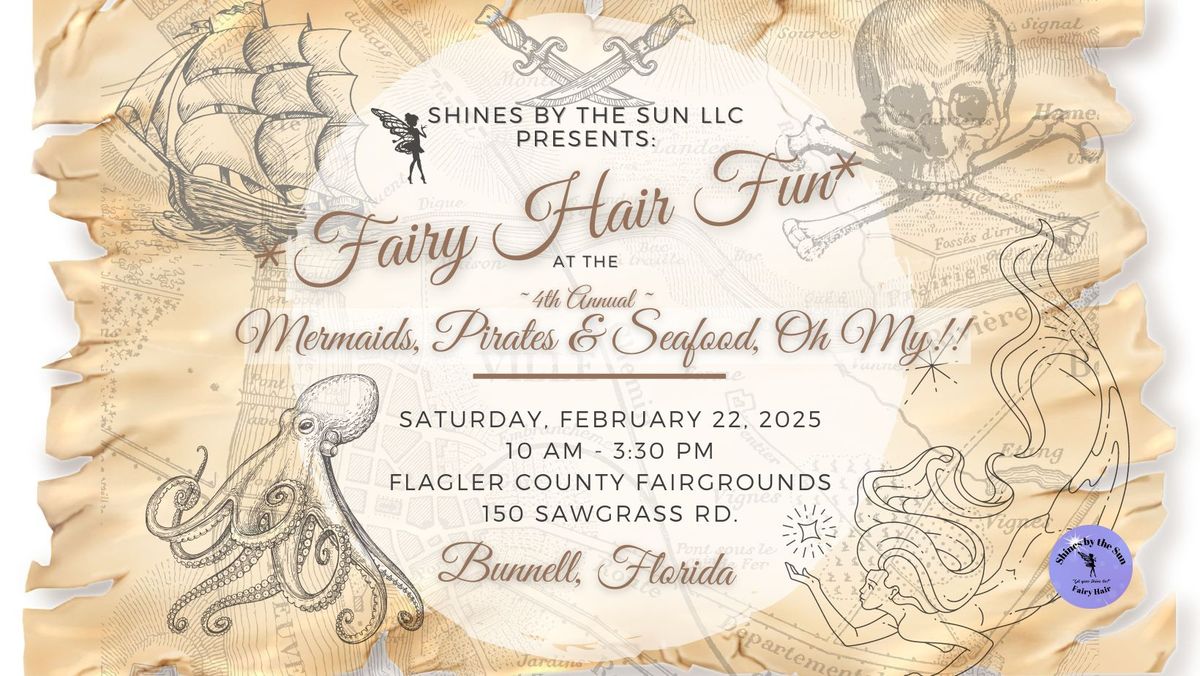 Fairy Hair Fun at the 4th Annual "Mermaids, Pirates & Seafood, Oh My!"