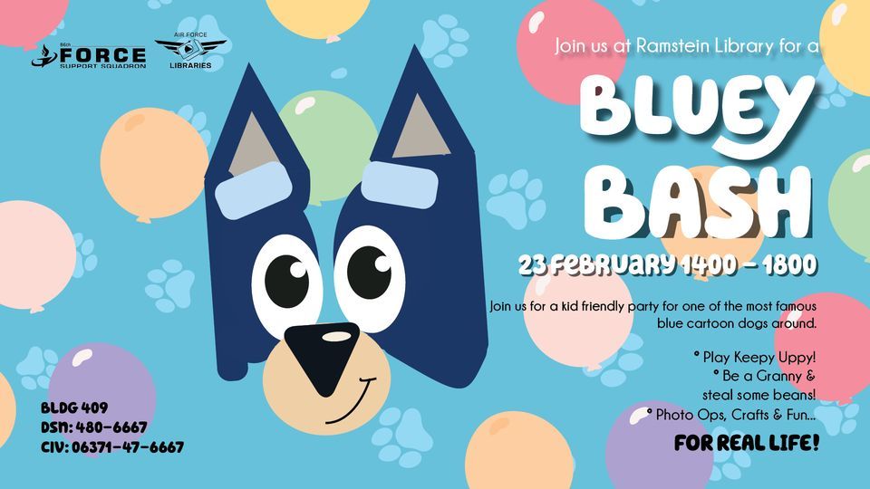 Bluey Bash Ramstein Library Pirmasens 23 February 2023 bluey-bash-ramstein-library-pirmasens-23-february-2023