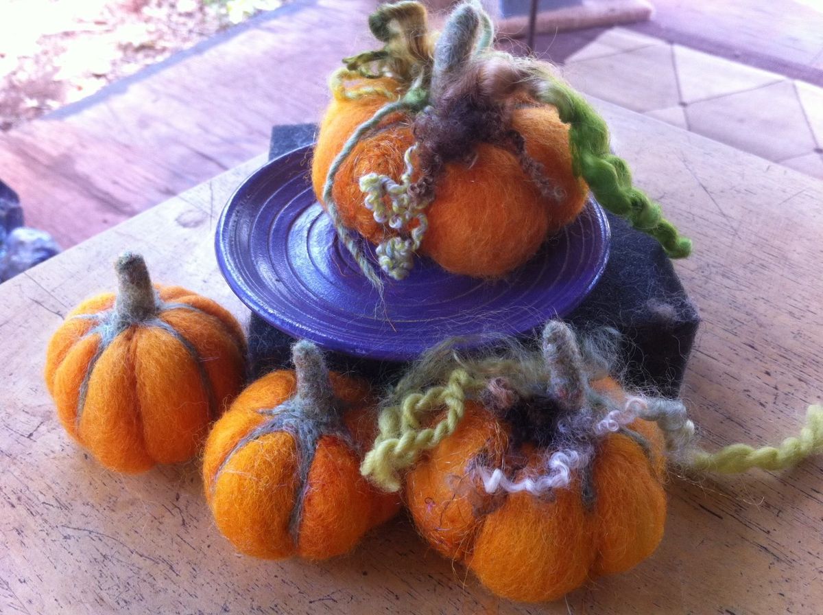 Felted Pumpkins with Joyce Hazlerig - October 19 (AFTERNOON)