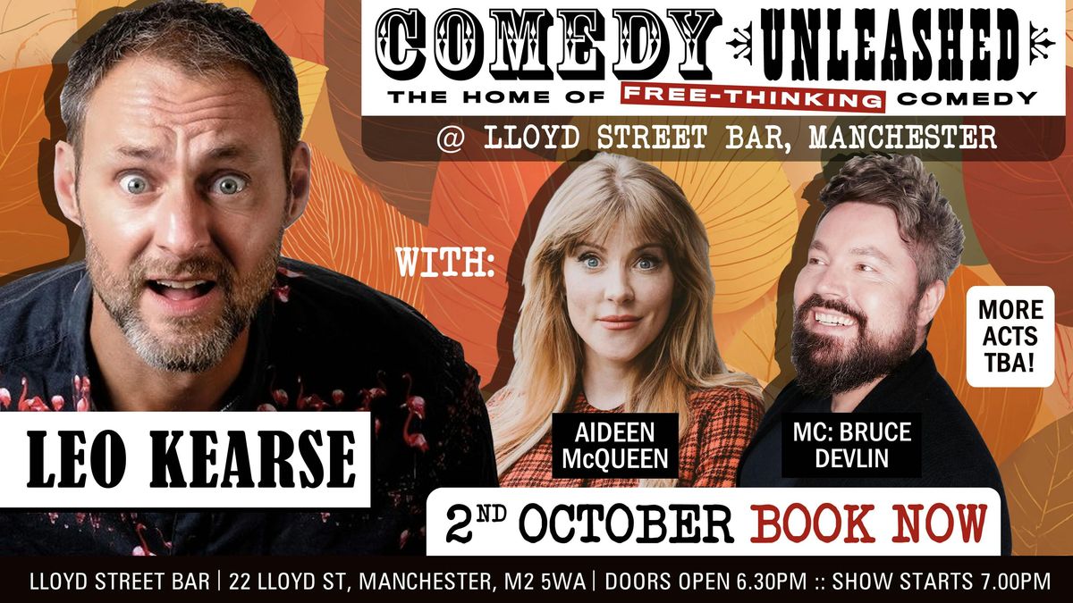 Leo Kearse, Aideen McQueen at Comedy Unleashed Manchester