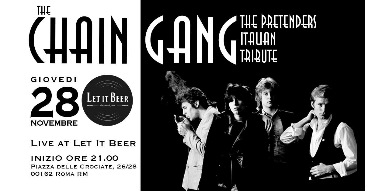 The Pretenders tribute night - The Chain Gang live @ Let it beer