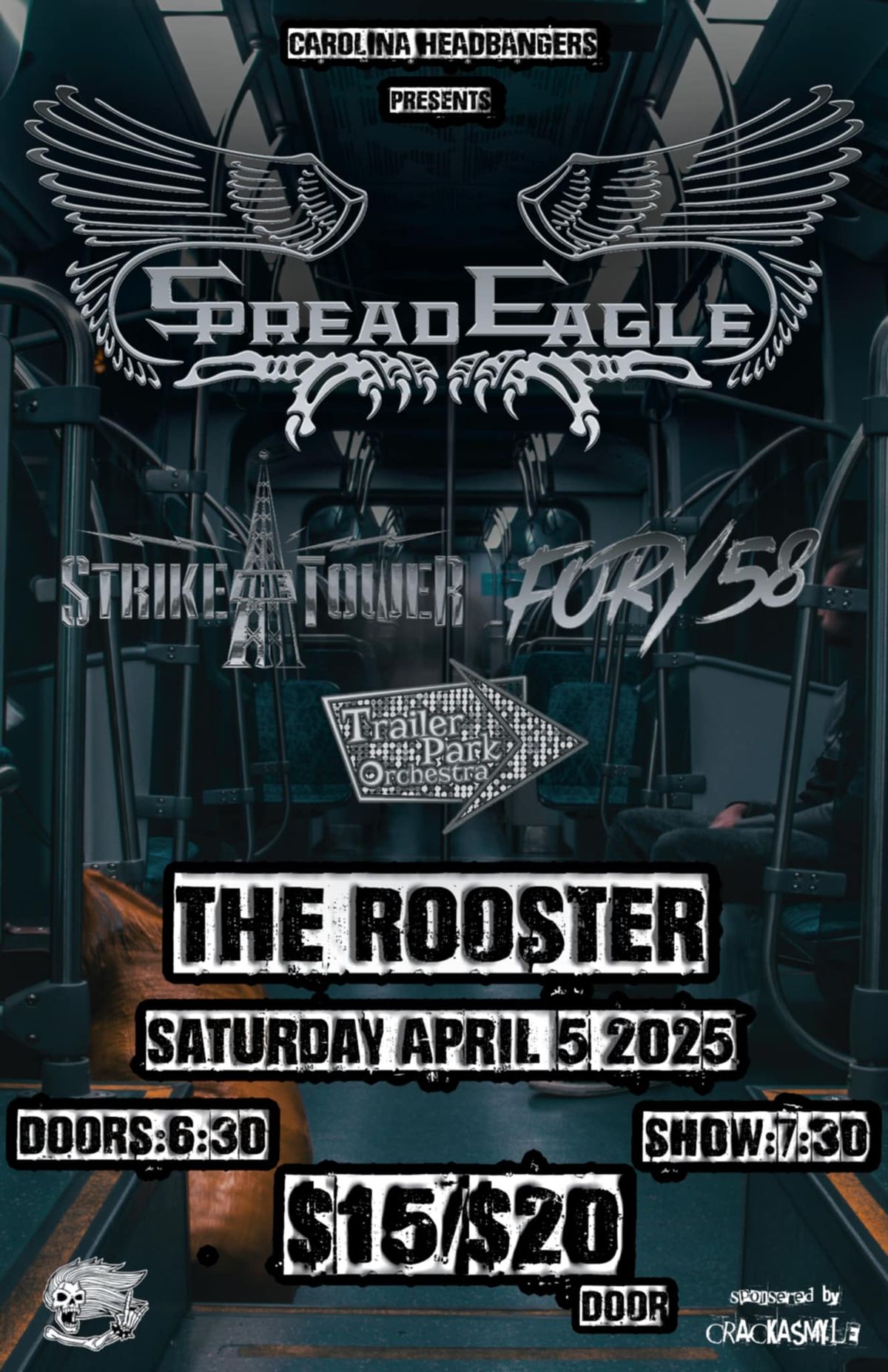 Spread Eagle w\/Strike the Tower, Fury 58 & Trailer Park Orchestra