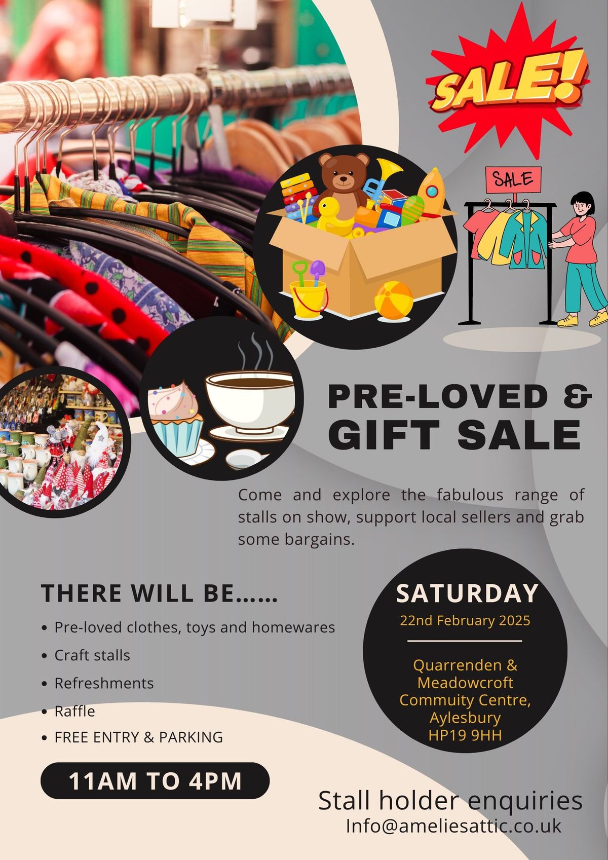 Pre-loved & Gift Sale - Stall Booking Open