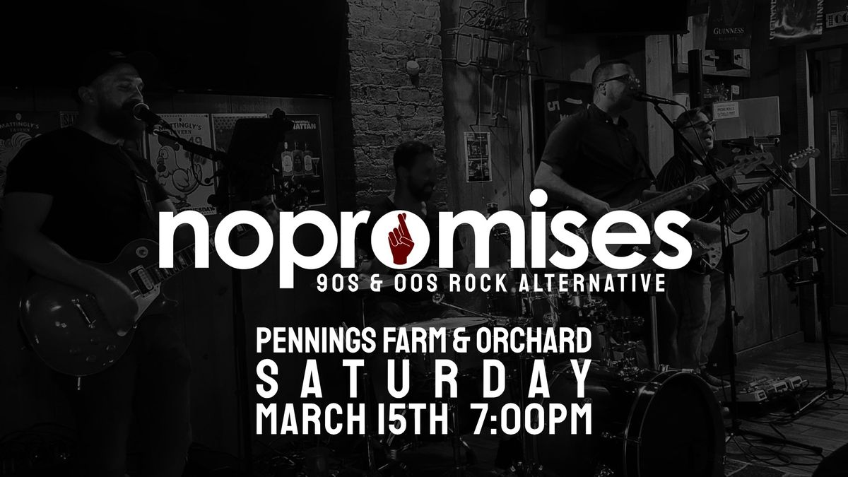 No Promises Live at Pennings - 90s \/ 00s Modern Rock Alternative