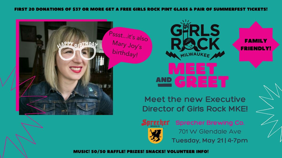 Girls Rock MKE Executive Director Meet and Greet with Mary Joy