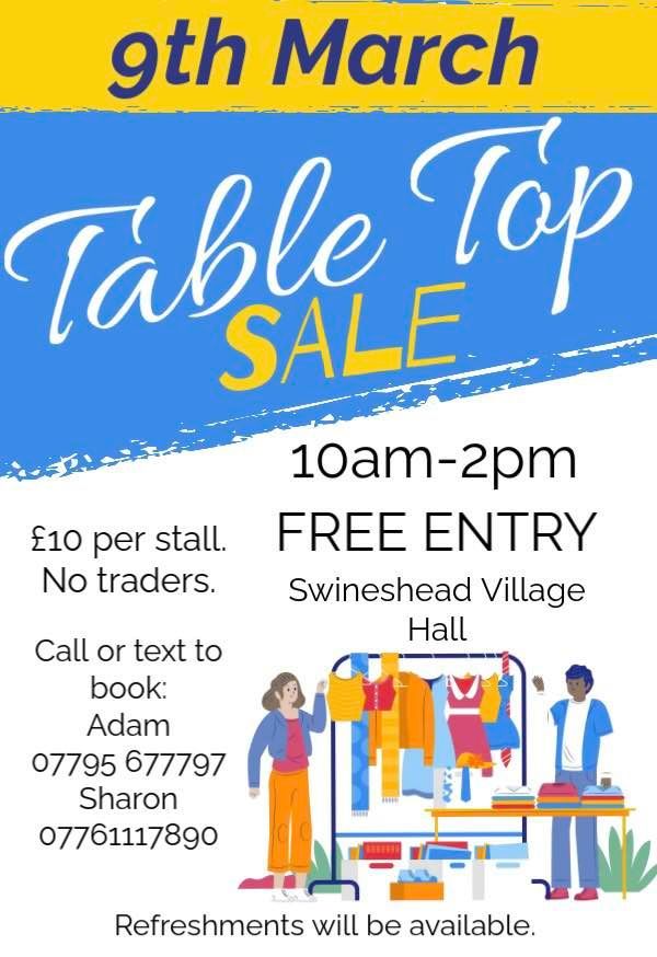 Table Top Sale