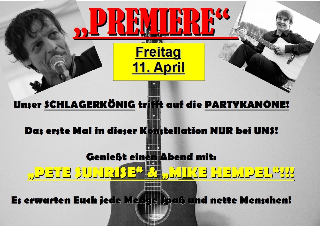 PETE SUNRISE & MIKE HEMPEL zusammen in der Hex!