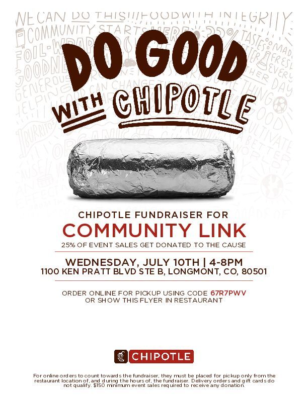Chipotle Fundraiser for Community Link