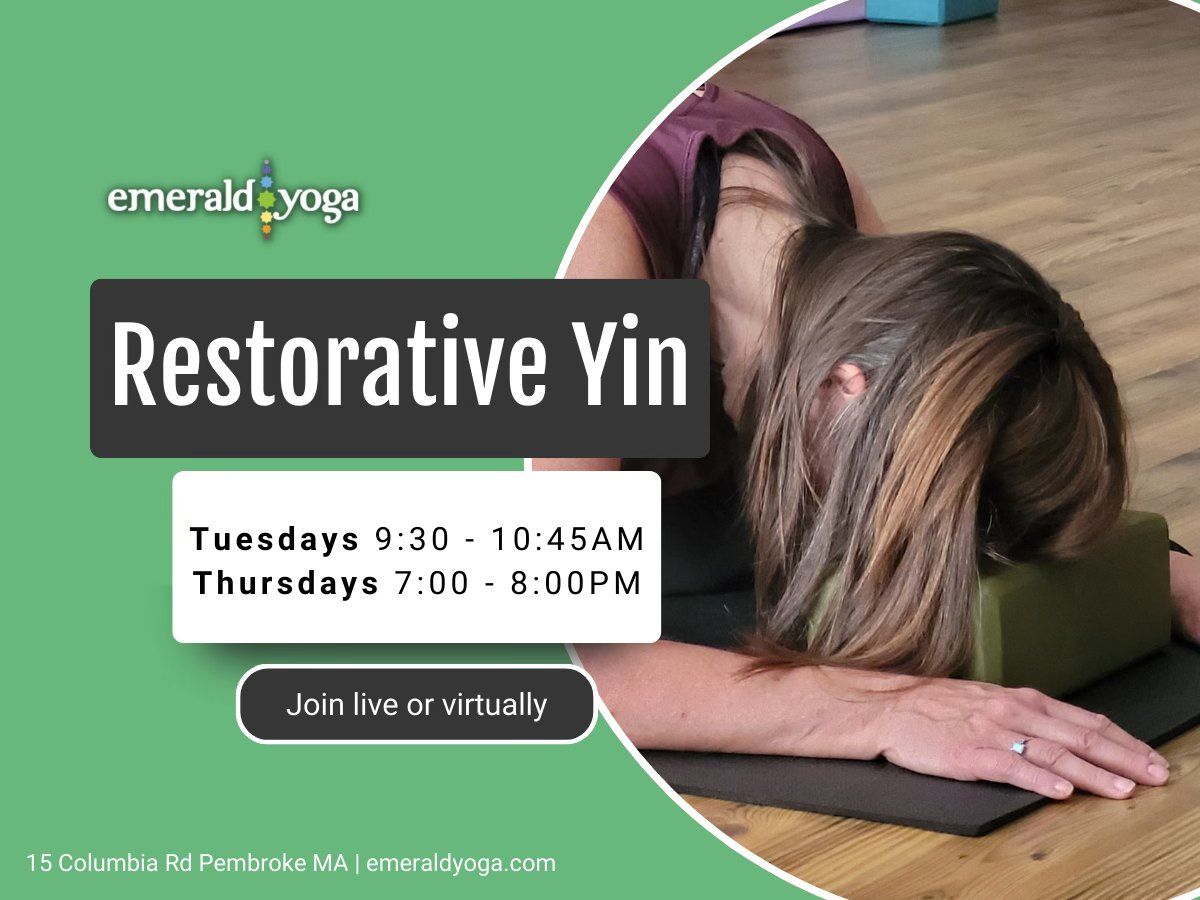 \ud83e\uddd8\ud83c\udffb Restorative Yin - Live + Virtual