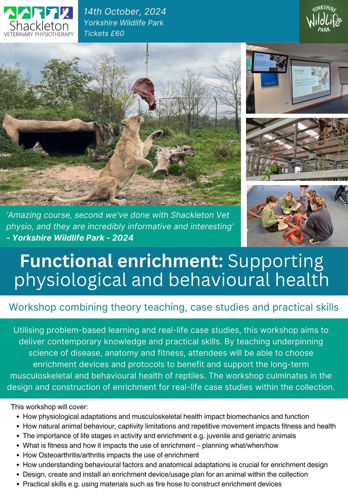 Functional enrichment: Supporting physiological and behavioural health