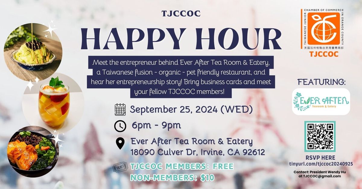 TJCCOC Happy Hour Feat. Ever After Tea Room & Eatery