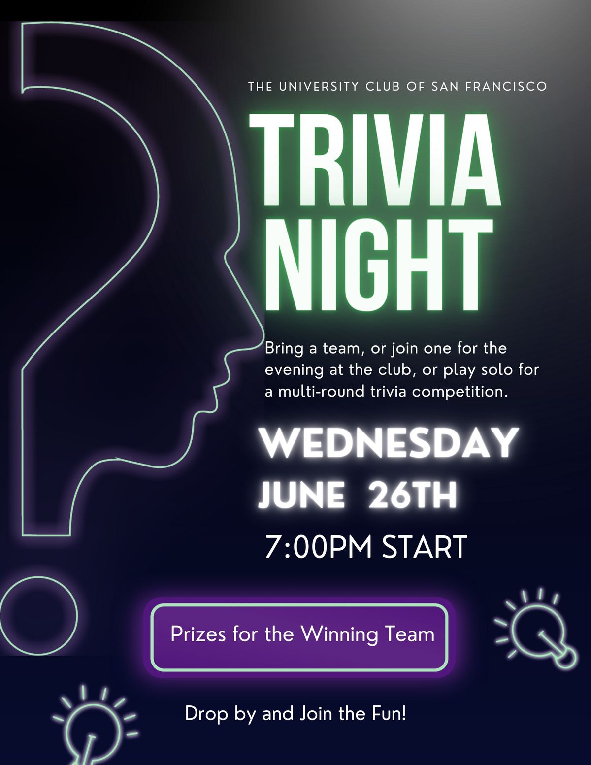 Trivia Night (for members and invited guests only)