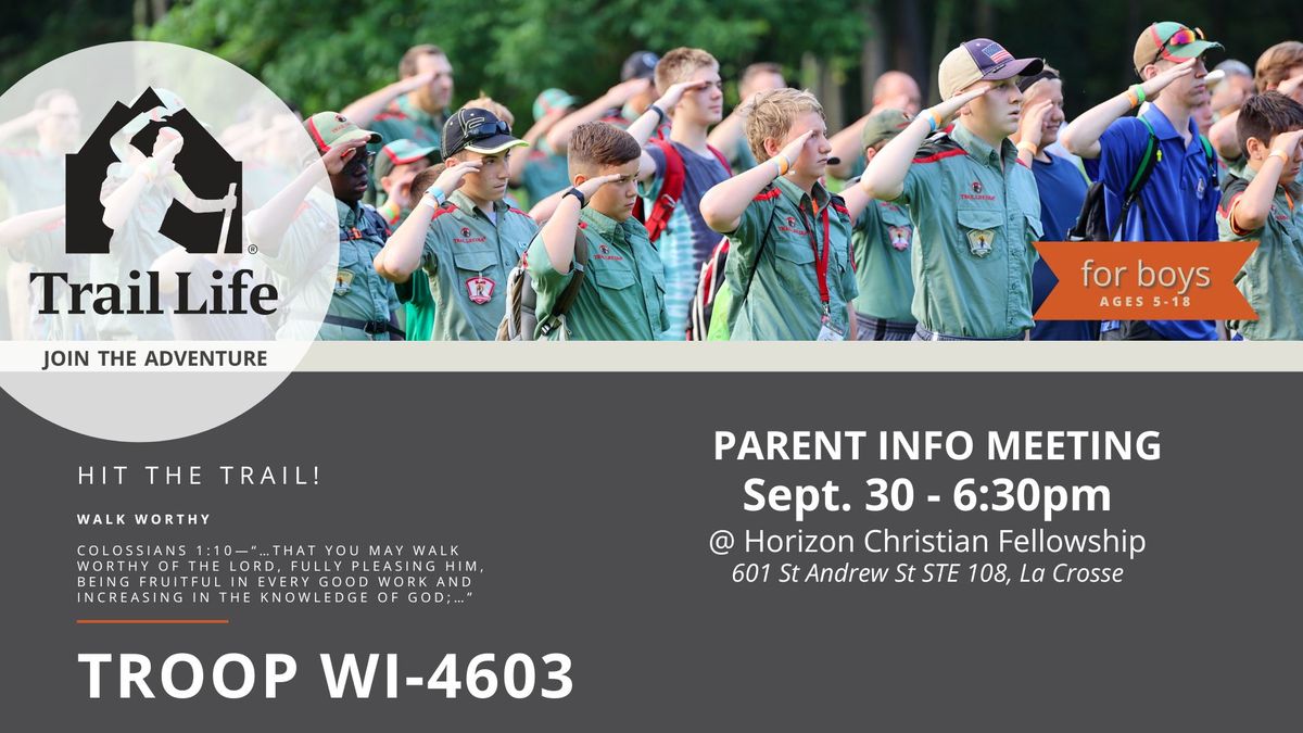 Join the Trail - Parent Informational Meeting