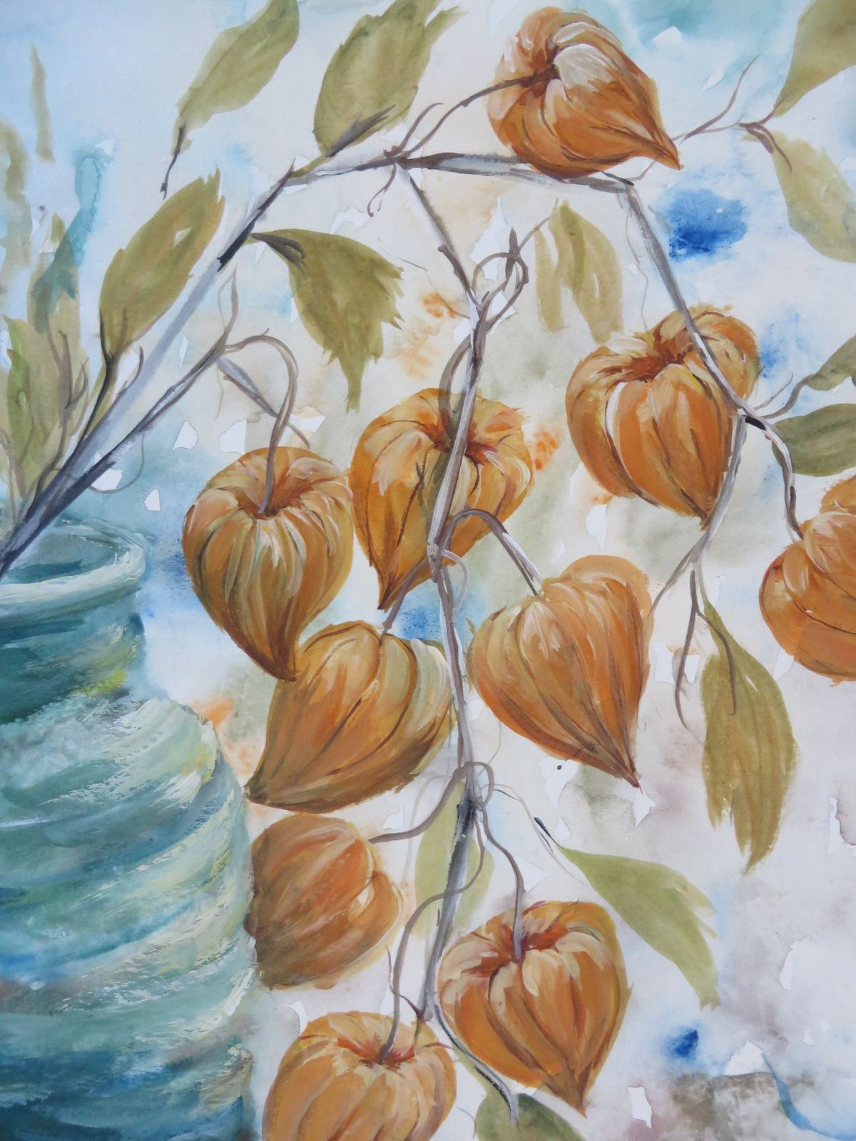 Chinese Lanterns ~ Watercolour