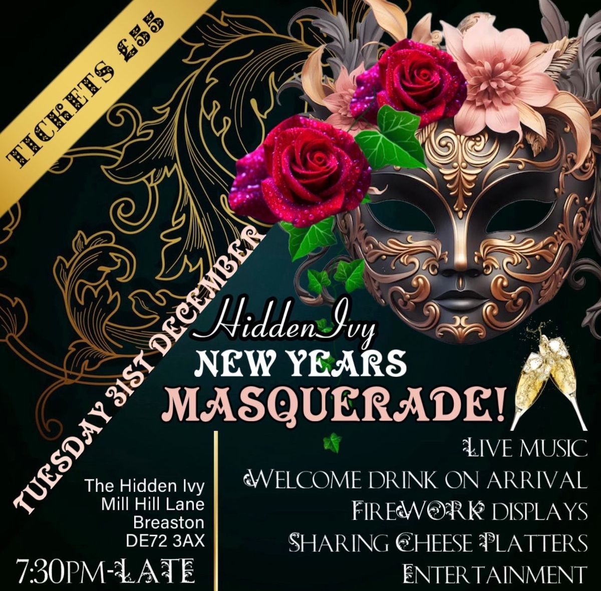 New Years Masquerade! \ud83c\udf89\ud83c\udf38\ud83c\udf3a\ud83c\udf7e\ud83c\udf87\ud83d\udc9a