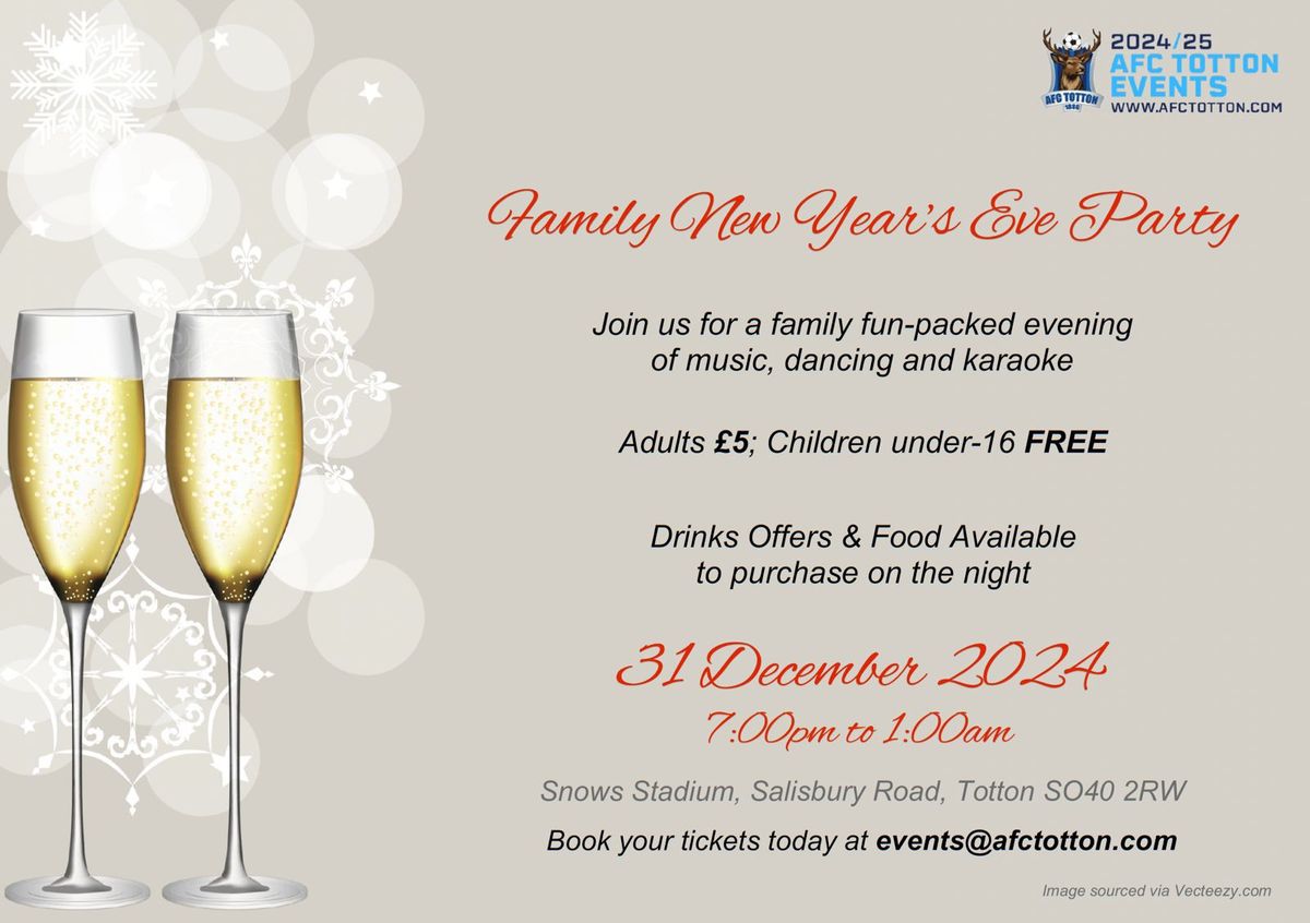 AFC Totton's Family New Year's Eve Party