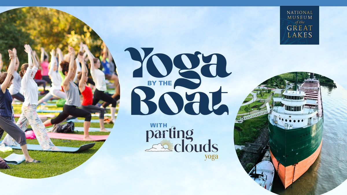 Yoga by the Boat with Parting Clouds Yoga