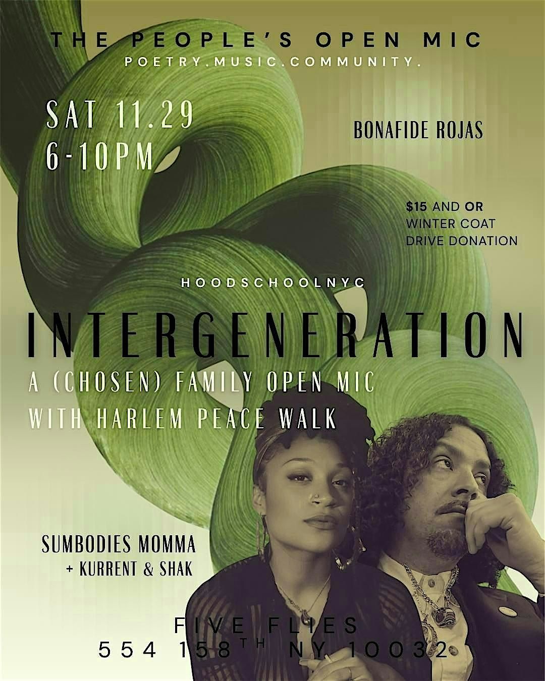 Intergeneration: A (Chosen) Family Open Mic
