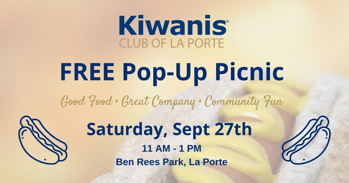 Kiwanis Club of La Porte - Pop Up Picnic