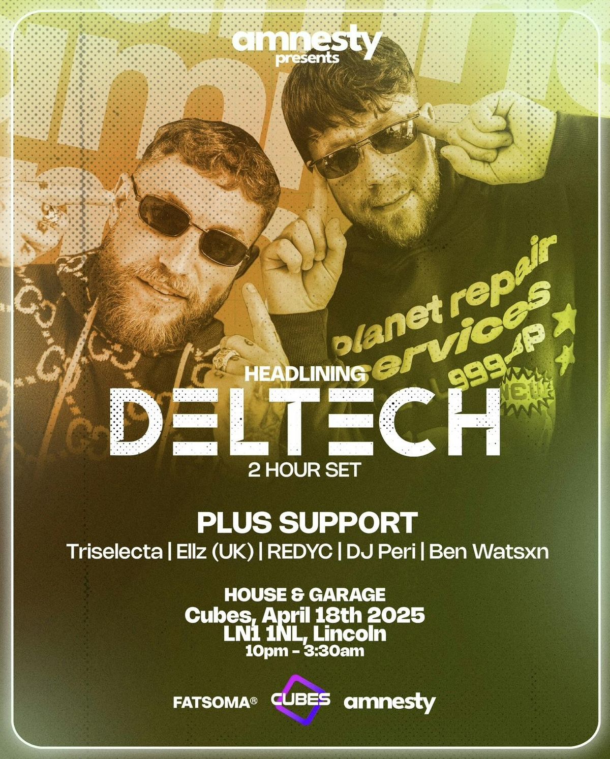 AMNESTY BAD FRIDAY w DELTECH - Friday 18th April (House &amp; Garage)