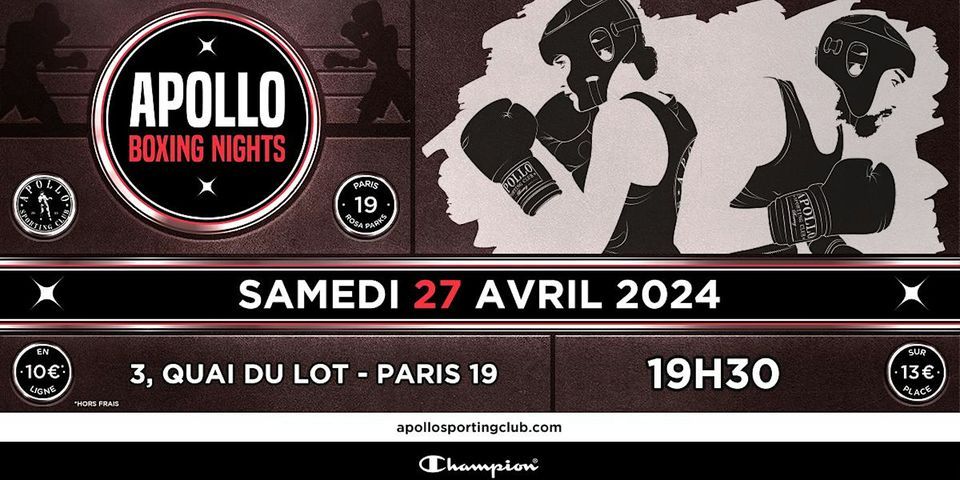 Apollo Boxing Nights 27\/04\/24 - Apollo 19
