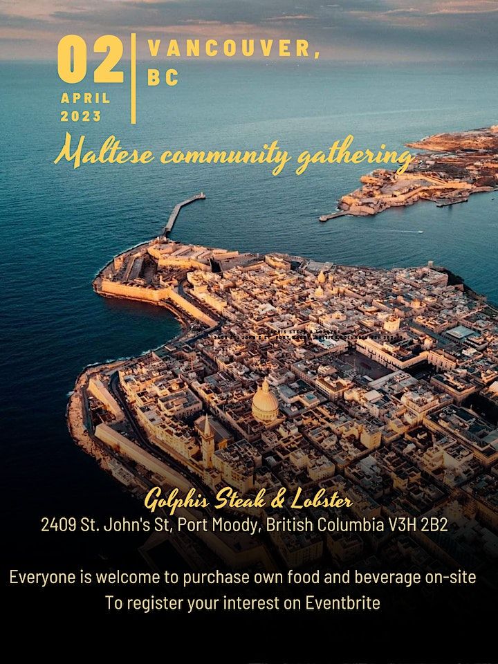 Maltese in BC gettogether with Consul General of Malta, Golphis Steak