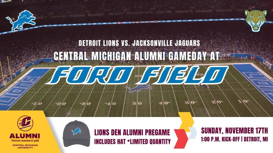 CMU Alumni at Ford Field | Lions vs. Jaguars