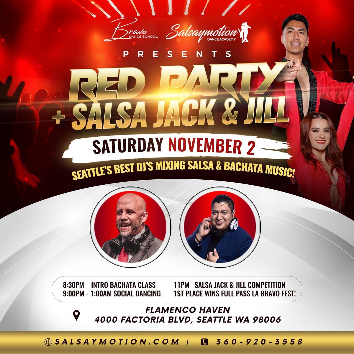 Salsaymotion Red Party \ud83c\udf88Salsa Jack & Jill