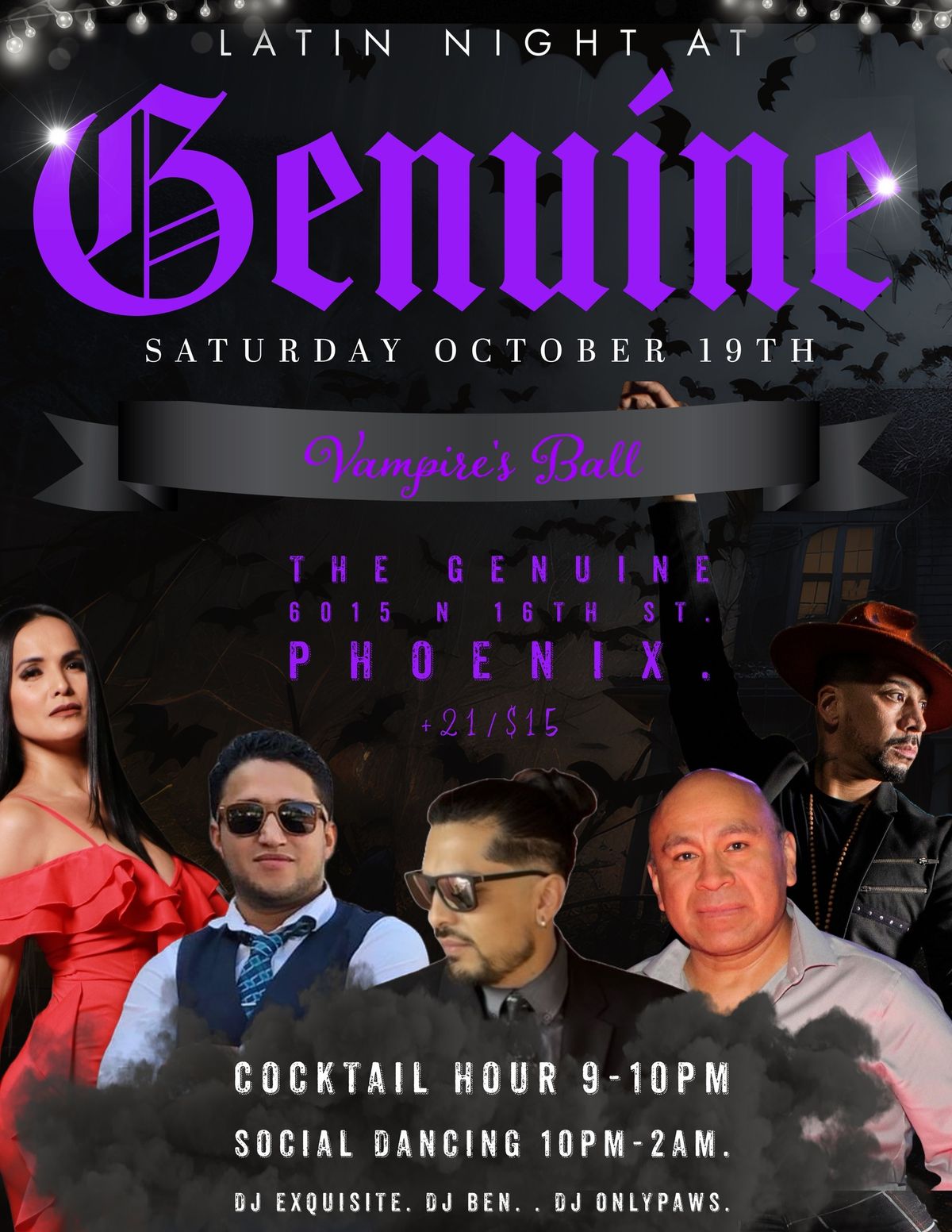 Latin Night at the Genuine: Vampire\u2019s Ball! 