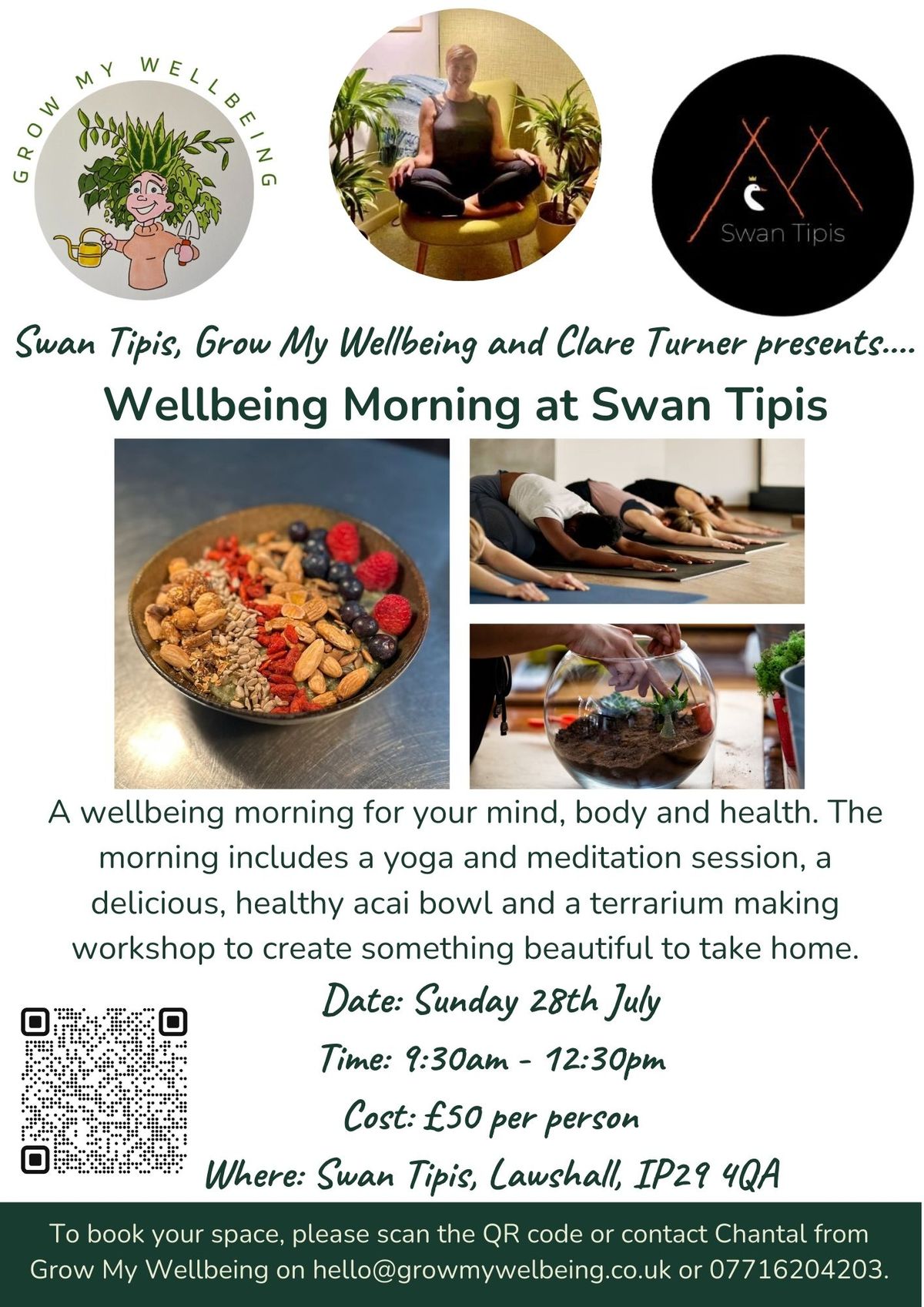 Wellbeing Morning at Swan Tipis