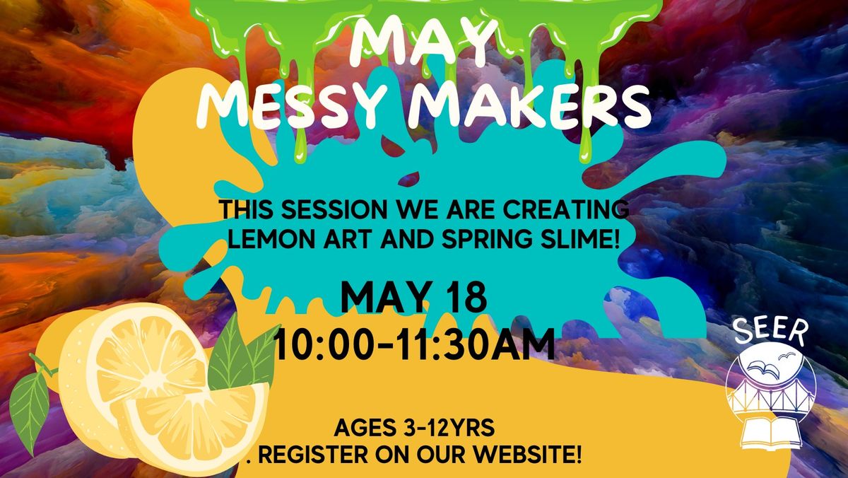 Messy Makers - Lemon Painting and Slime