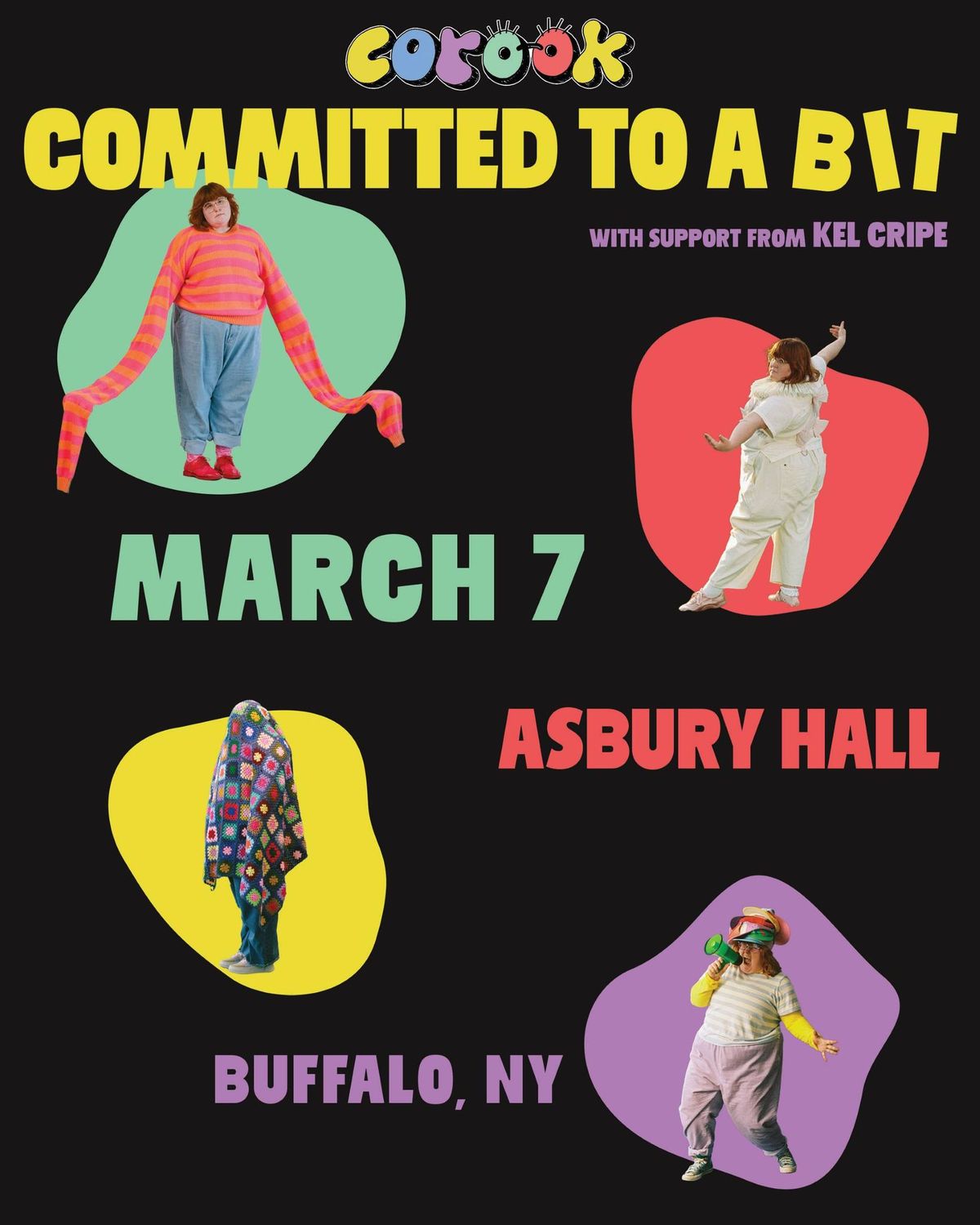 corook: Committed to a Bit tour w Kel Cripe in Asbury Hall, Buffalo, NY