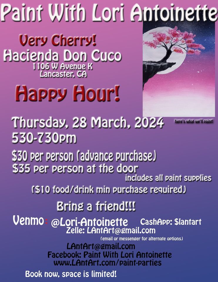 Very Cherry! Paint with Lori Antoinette at Don Cuco