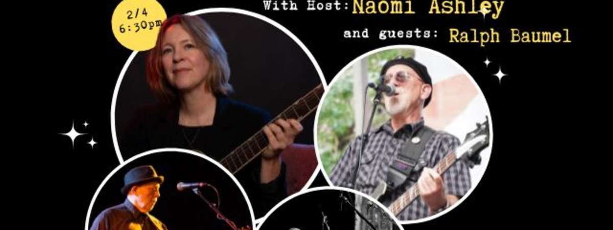 Songwriter Circle w\/ Host Naomi Ashley and Guests Ralph Baumel, John Carpender, and Andon Davis (The Real Pretenders)