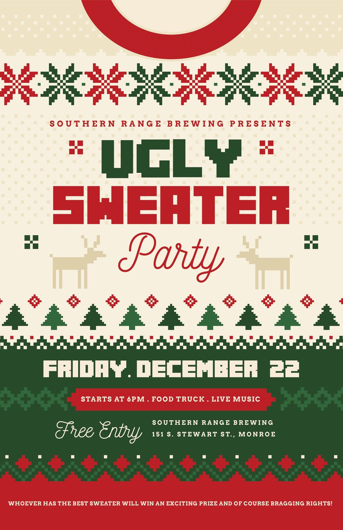 8th Annual Ugly Holiday Sweater Party at Southern Range!