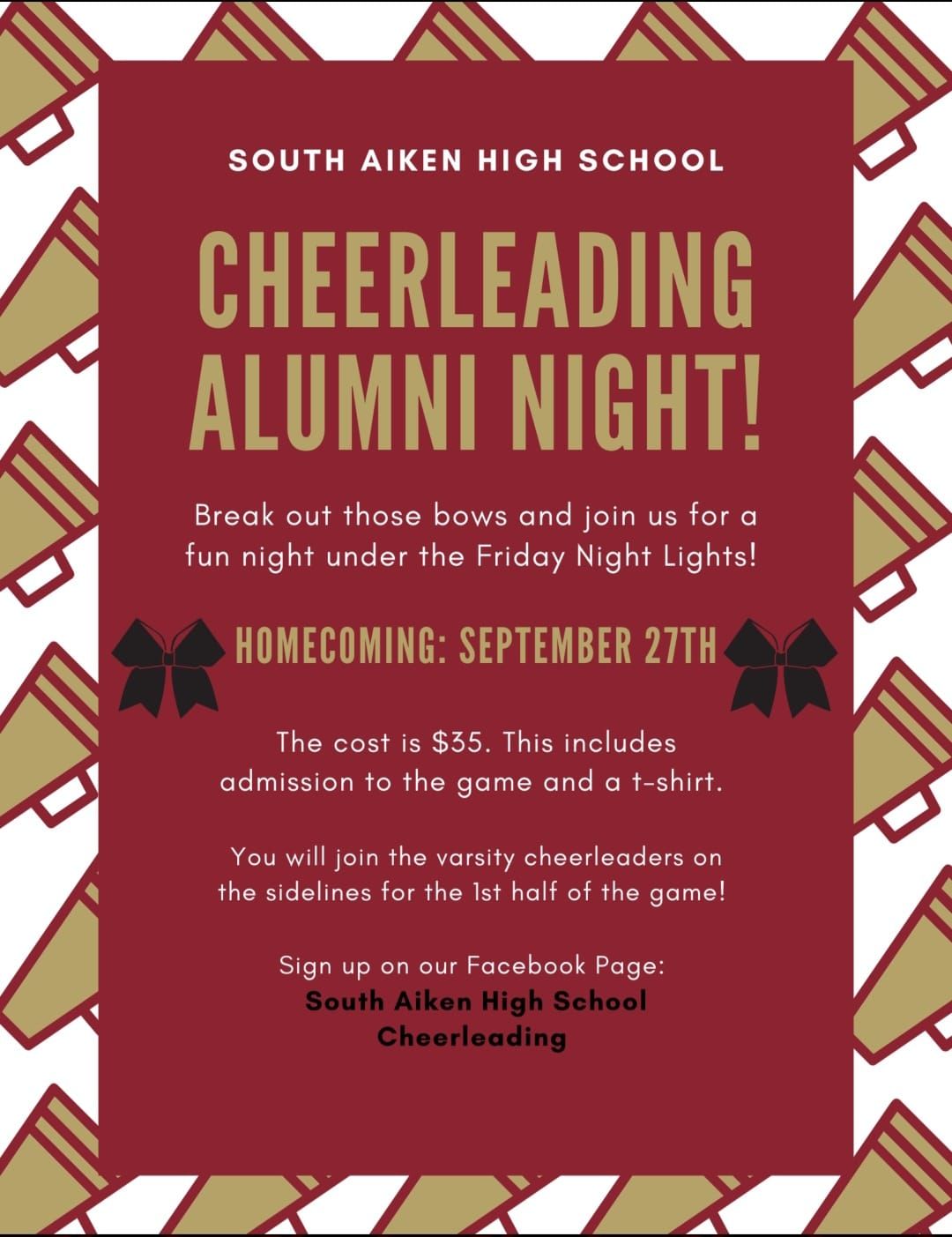 SAHS Cheerleading Alumni Night