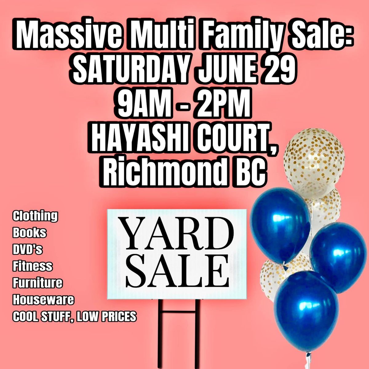Multi Family Yard Sale