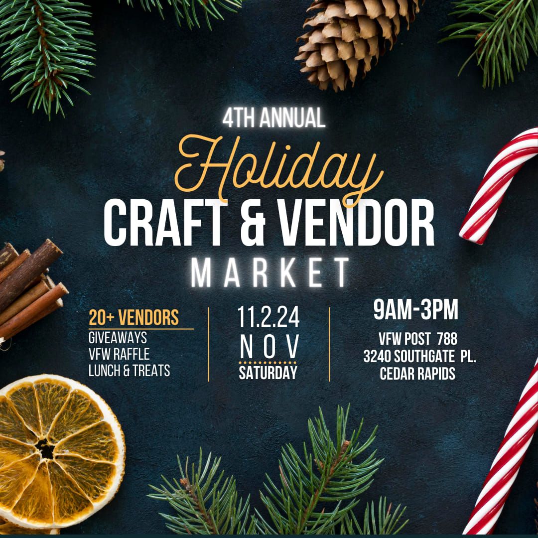 4th Annual Holiday Craft & Vendor Market 