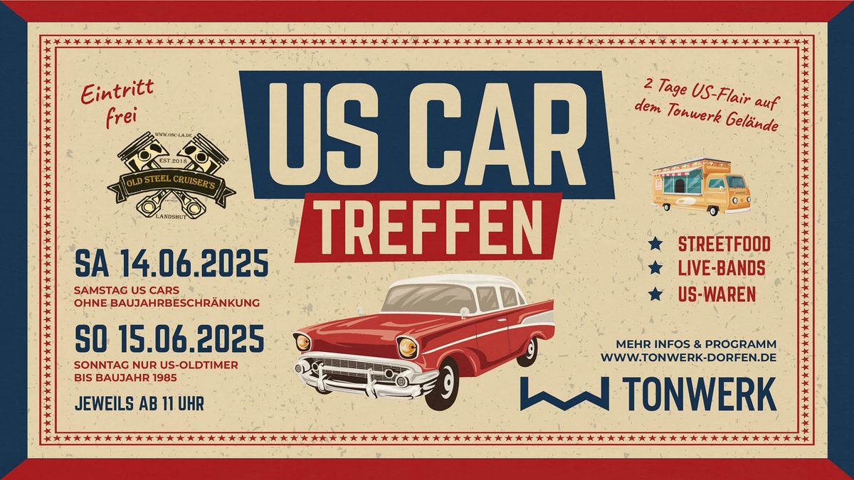 4. US Car Treffen im Tonwerk Dorfen der Old Steel Cruisers Landshut 14.06 & 15.06.2025