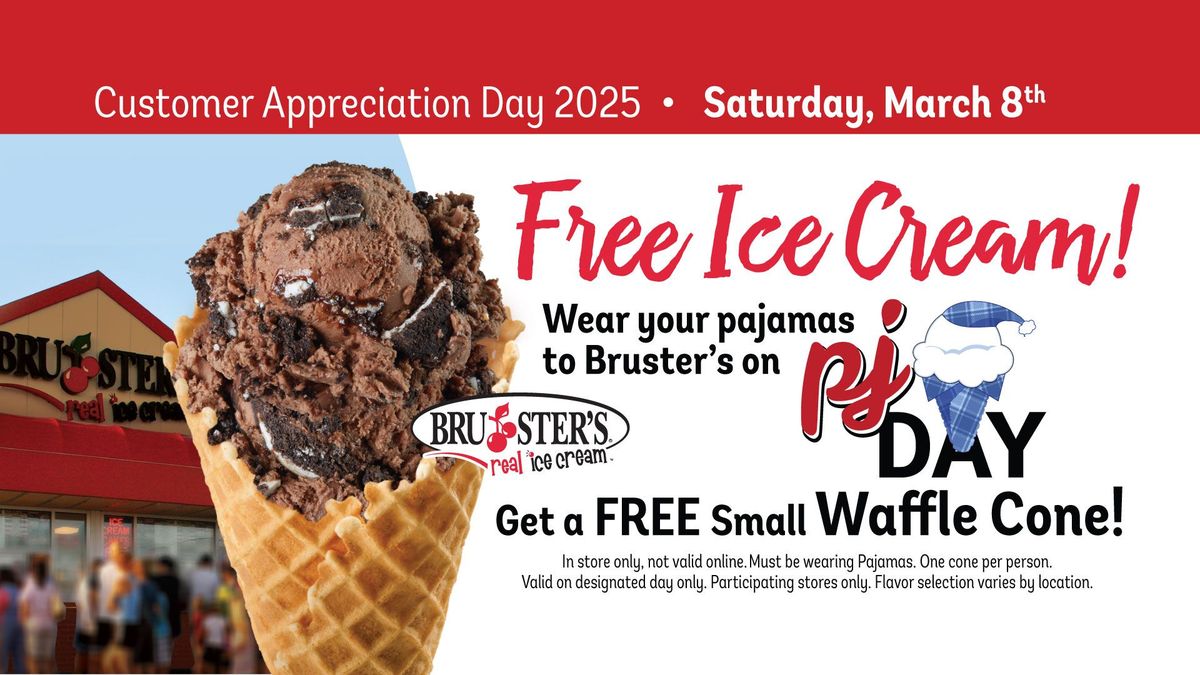 PJ Day (customer appreciation\/free waffle cone day)