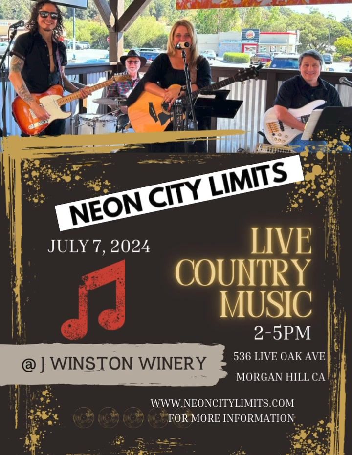 Neon City Limits live at J WINSTON WINERY 