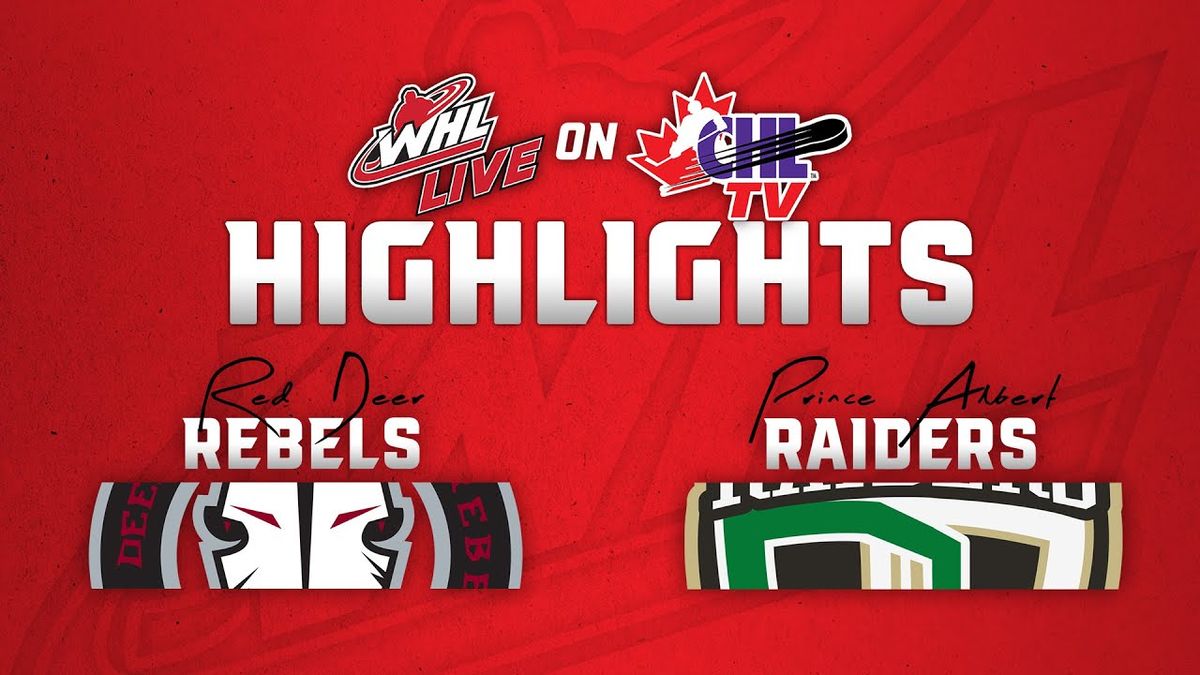 Red Deer Rebels at Prince Albert Raiders at Art Hauser Centre